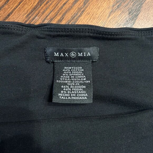 Womens Max & Mia Black Leggings with Ripped Leg‎ Accents Size Large - Picture 3 of 3